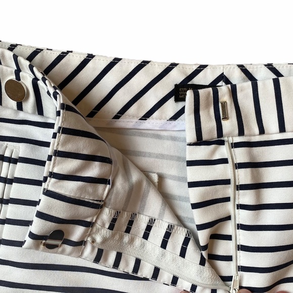 Zara Basic Navy & White Striped Sailor Shorts M - Picture 7 of 9